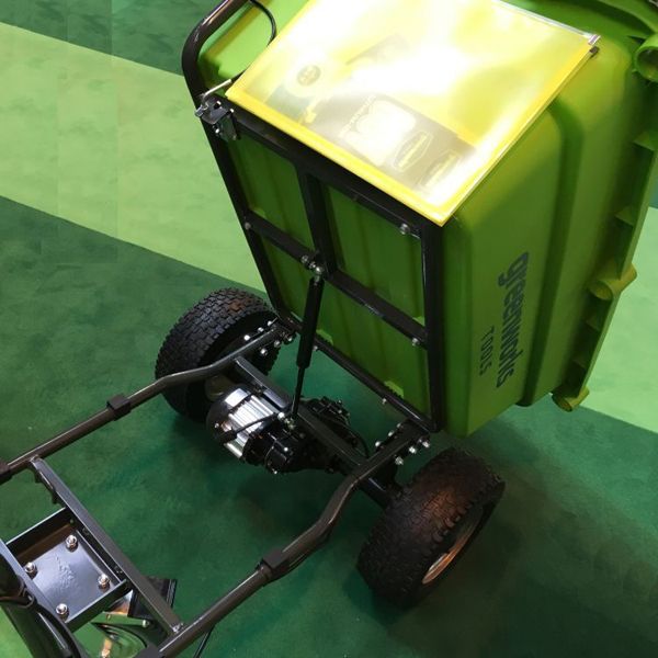 аккумуляторные самоходные тележки greenworks