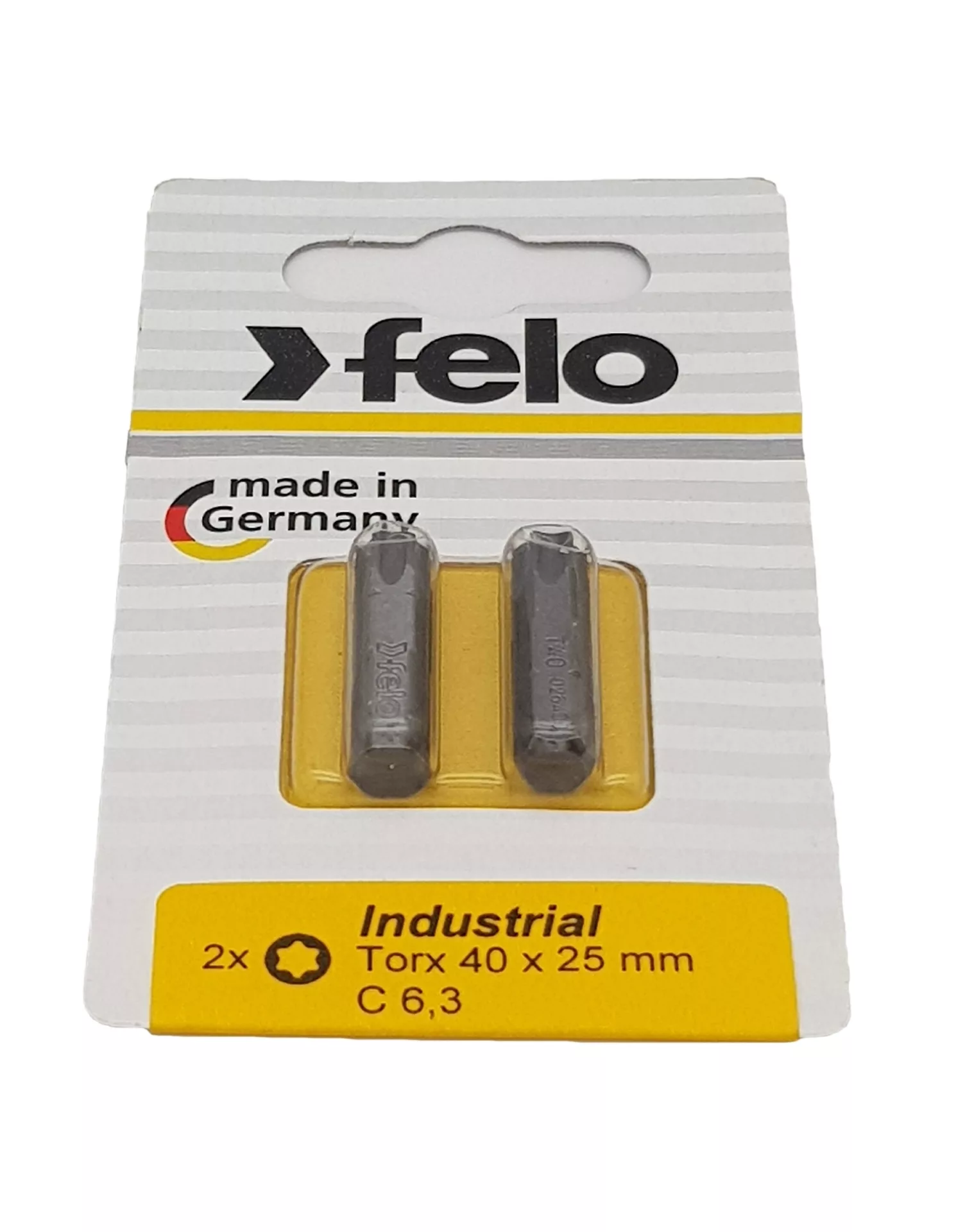 Биты Torx40х25, С 6,3, 2 шт. FELO 026 400 36
