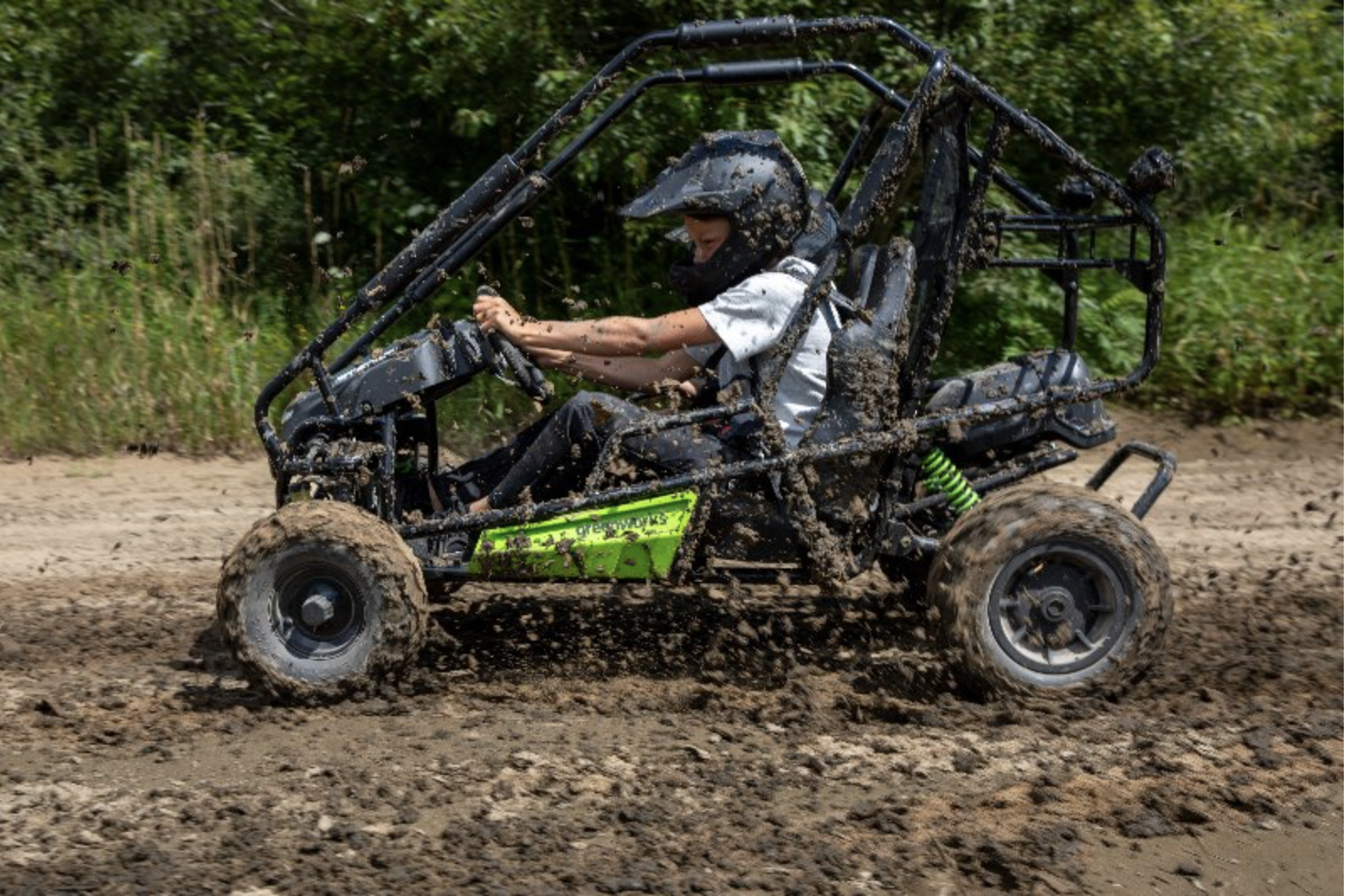 Двухместный подростковый багги аккумуляторный Greenworks 82V GK52400