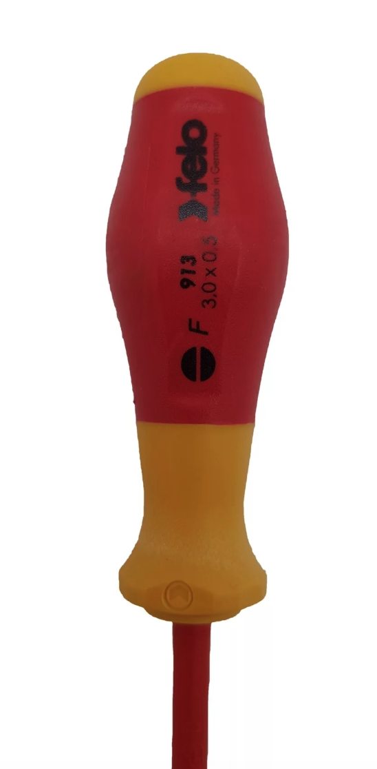 Отвертка диэлектрическая шлицевая SL3,0x0,5x100 Felo 91303090