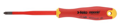 Отвёртка SLIM ERGONIC диэлектр., серия 417, +/- Z 1x80 FELO 417 192 90