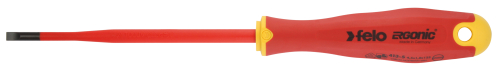 Отвёртка SLIM ERGONIC диэлектр., серия 413, SL 5,5х1,0х125 FELO 413 955 90