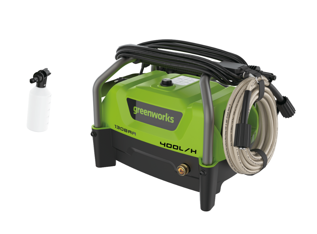 Мойка высокого давления 130 бар 1700 Вт электрическая Greenworks PW3130