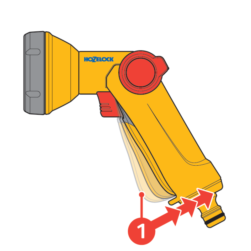 Пистолет-распылитель для полива HoZelock 2672 Rose Spray 1 режим