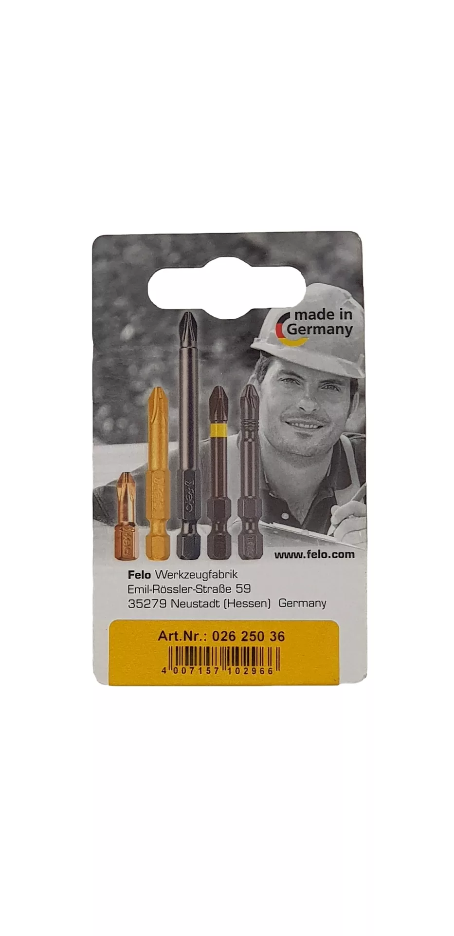 Биты Torx25х25, С 6,3, 2 шт. FELO 026 250 36