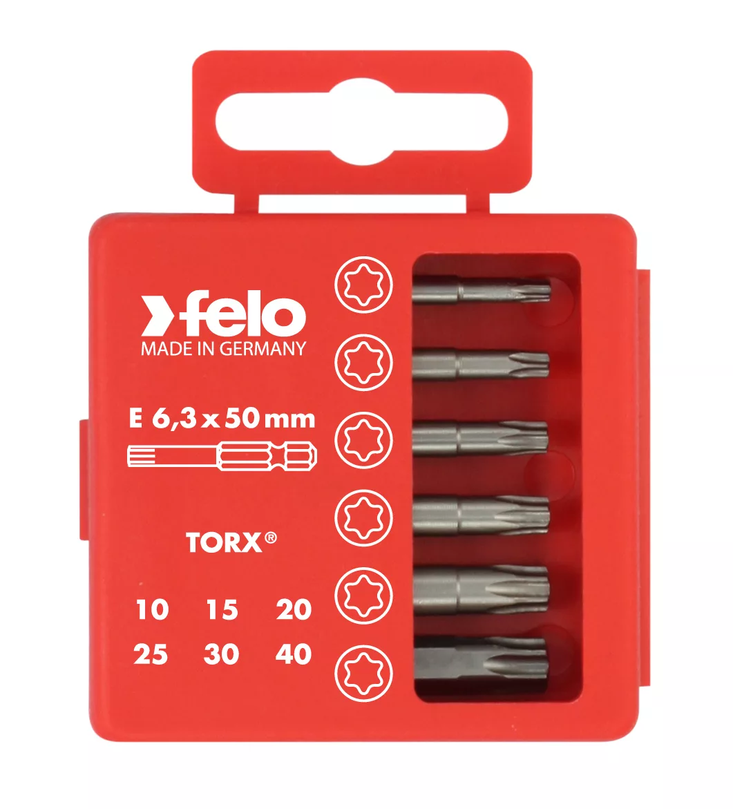 Felo Набор бит Tx Industrial  50 мм в кейсе, 6 шт 03691516