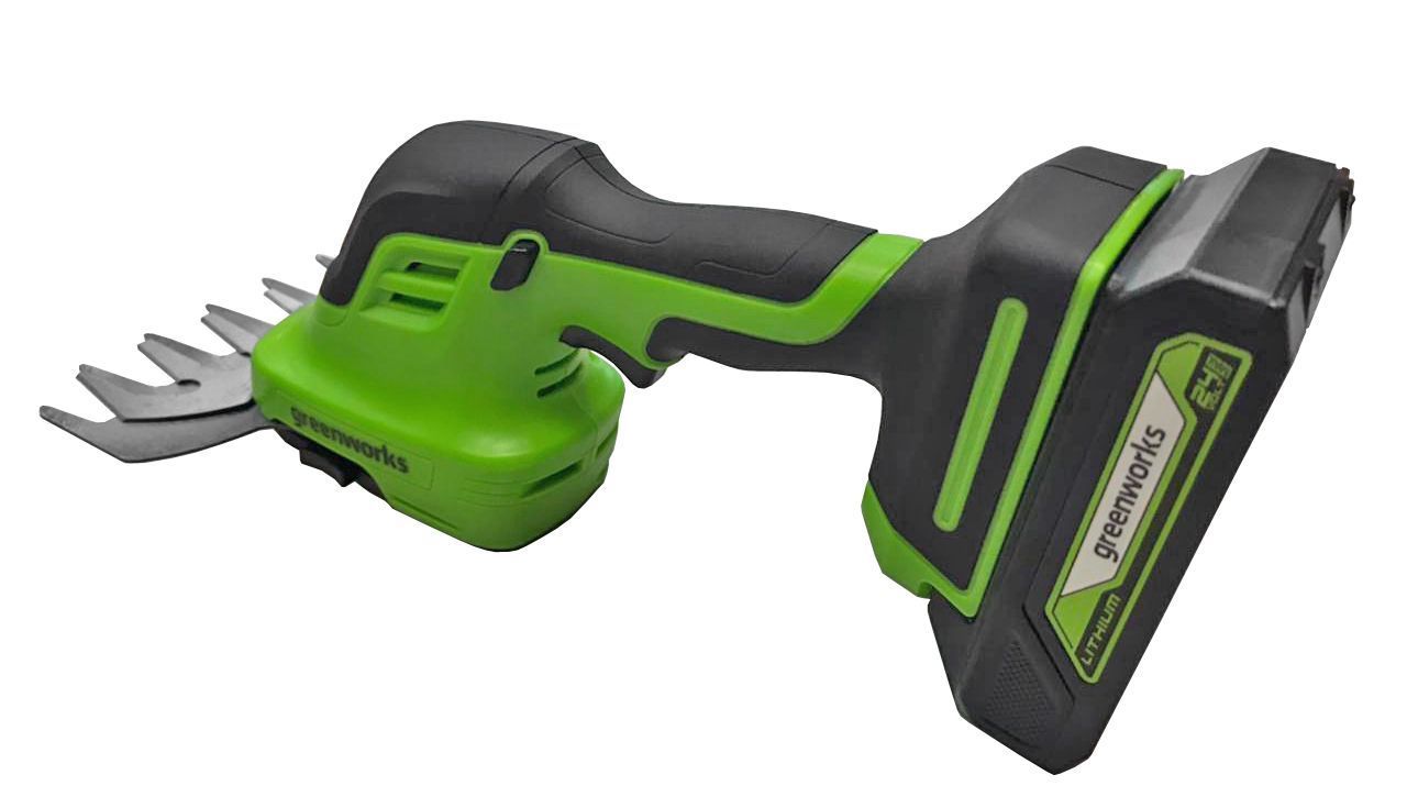Садовые ножницы-кусторез аккумуляторные Greenworks 24В G24SHT 1600607, без АКБ и ЗУ