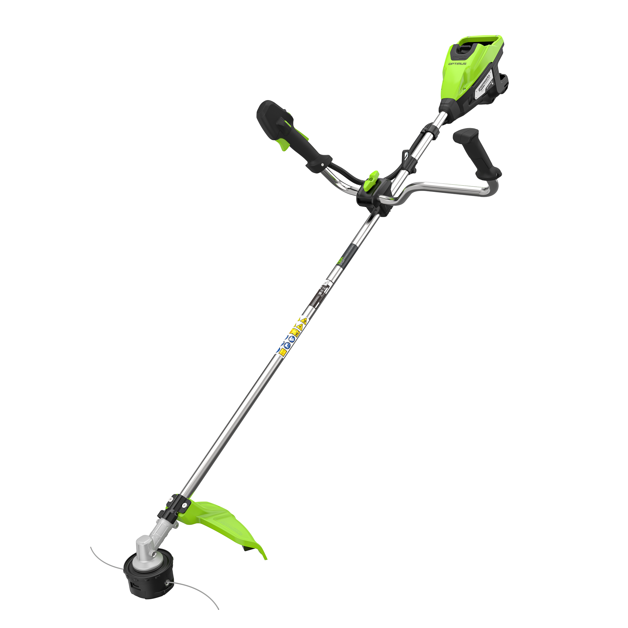 Триммер с велосипедными ручками аккумуляторный Greenworks 43 см (1,3 кВт) 82V TB13L, бесщёточный, без АКБ и ЗУ
