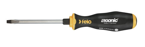 Отвертка плоская шлицевая ударная Ergonic 7,0X1,2X130 FELO 45007040