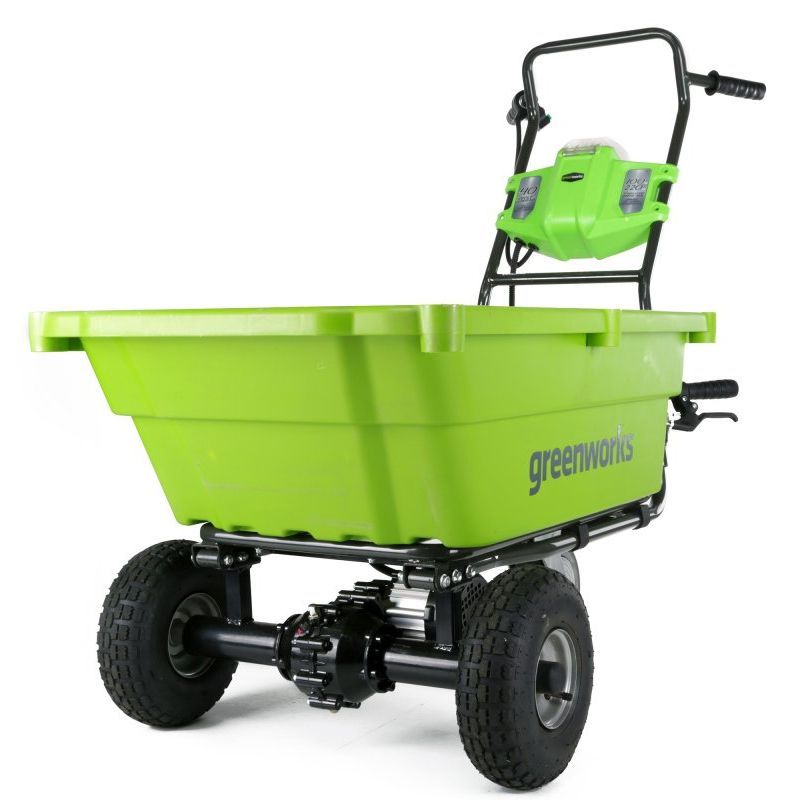 Садовая тележка самоходная Greenworks 106 л 40V G40GC, без АКБ и ЗУ