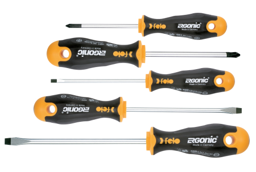 Набор отвёрток серия 400 Ergonic 5 шт. FELO 400 953 18