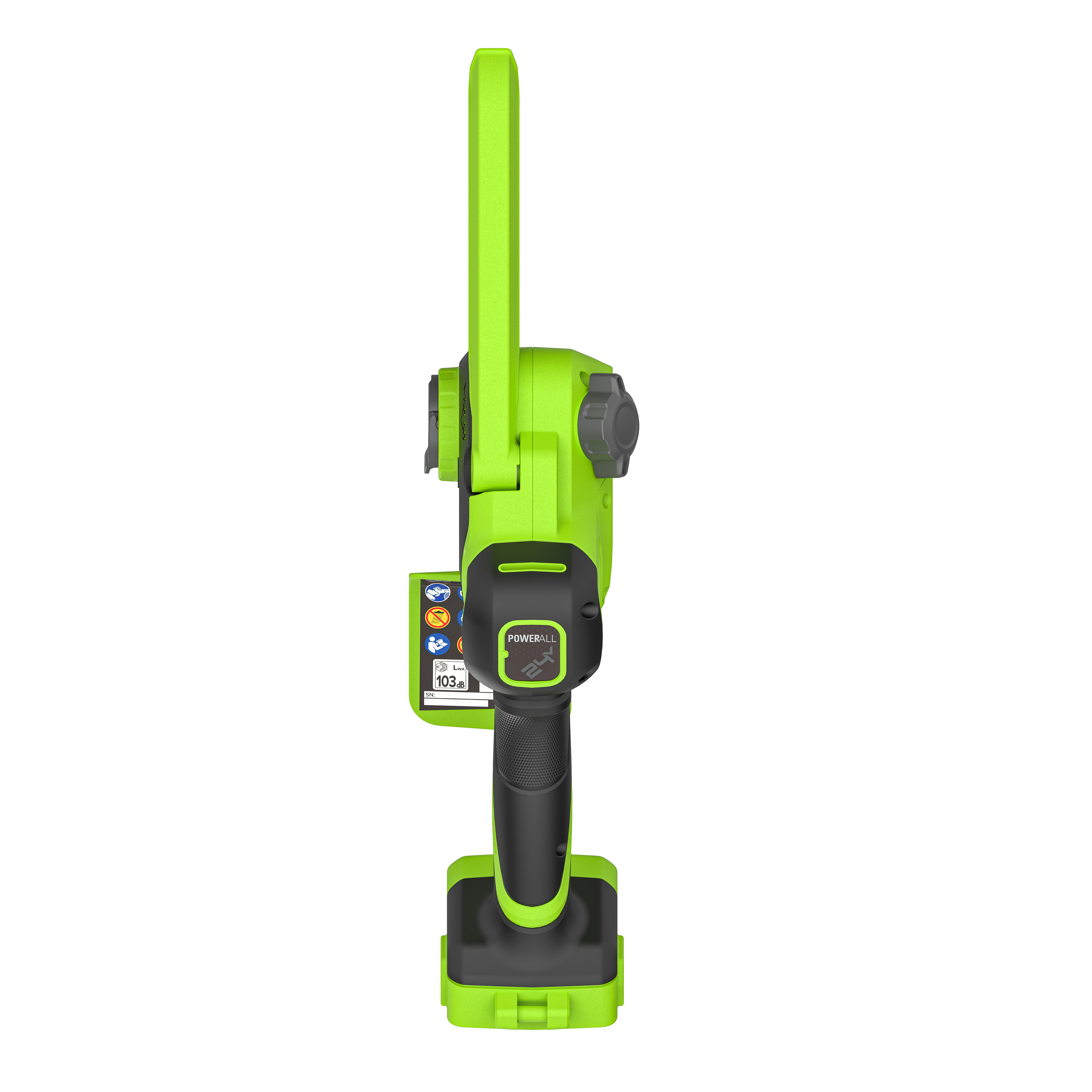 Мини-пила аккумуляторная цепная Greenworks 10 см 24V CS2410A с автоматической смазкой цепи, бесщёточная, без АКБ и ЗУ