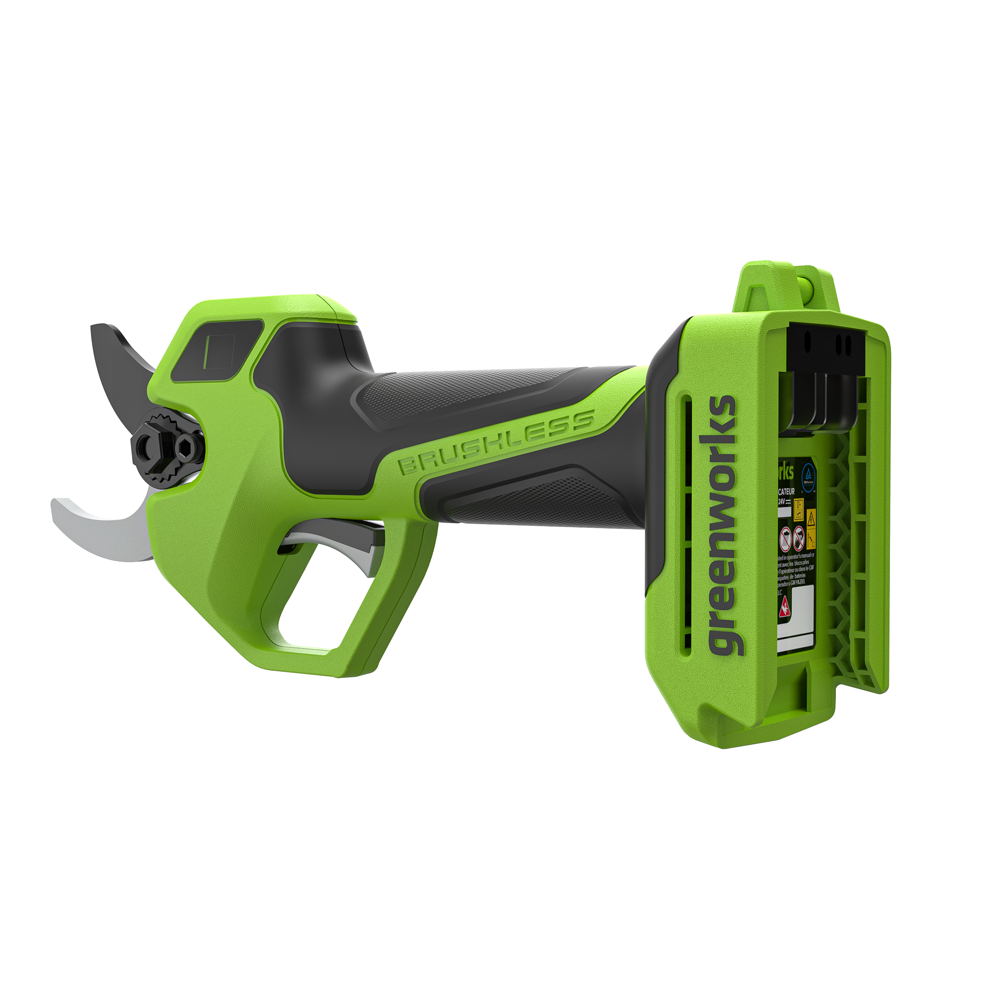 Секатор 32 мм аккумуляторный Greenworks 24V PR24320, бесщеточный, без АКБ и ЗУ