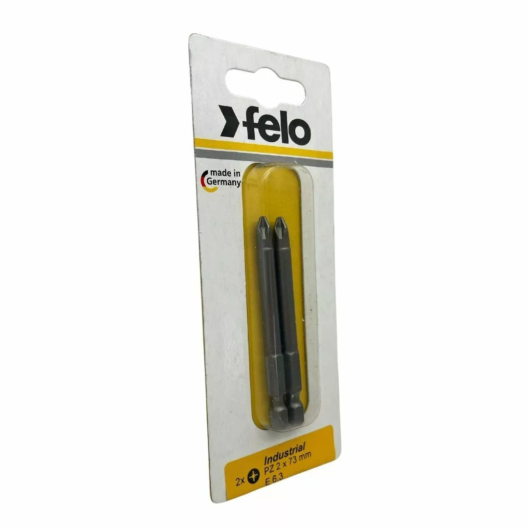 Бита крестовая PZ 2X73, серия Industrial, 2 шт в блистере FELO 03102736