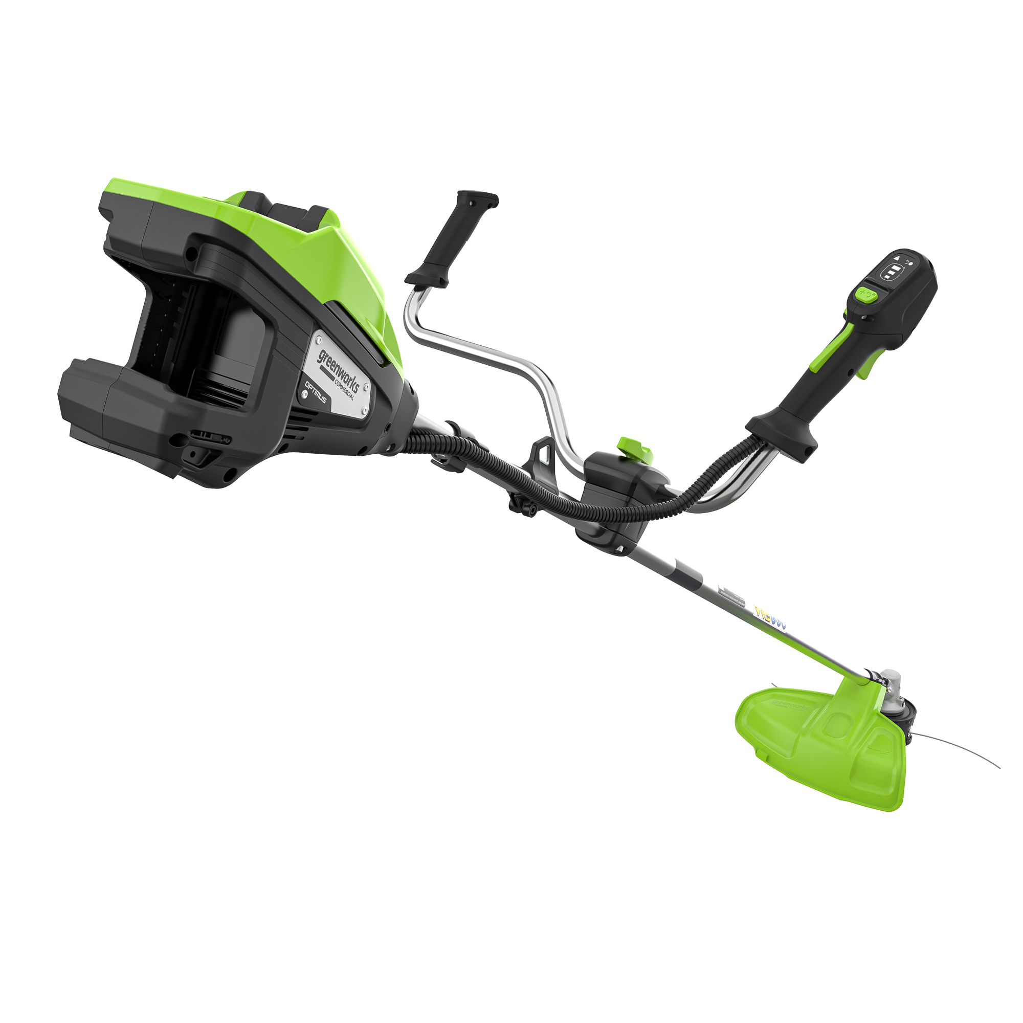 Триммер с велосипедными ручками аккумуляторный Greenworks 43 см (1,3 кВт) 82V TB13L, бесщёточный, без АКБ и ЗУ