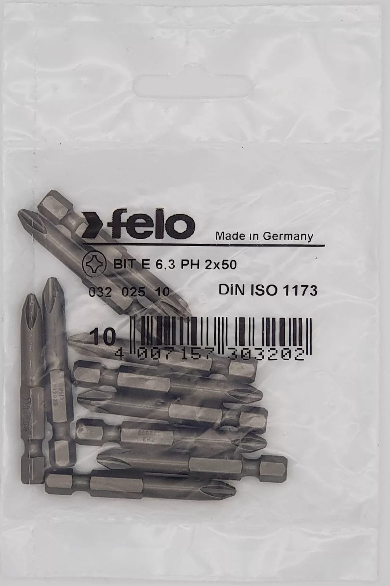 Бит PН2, Е6,3х50 FELO 032 025 10