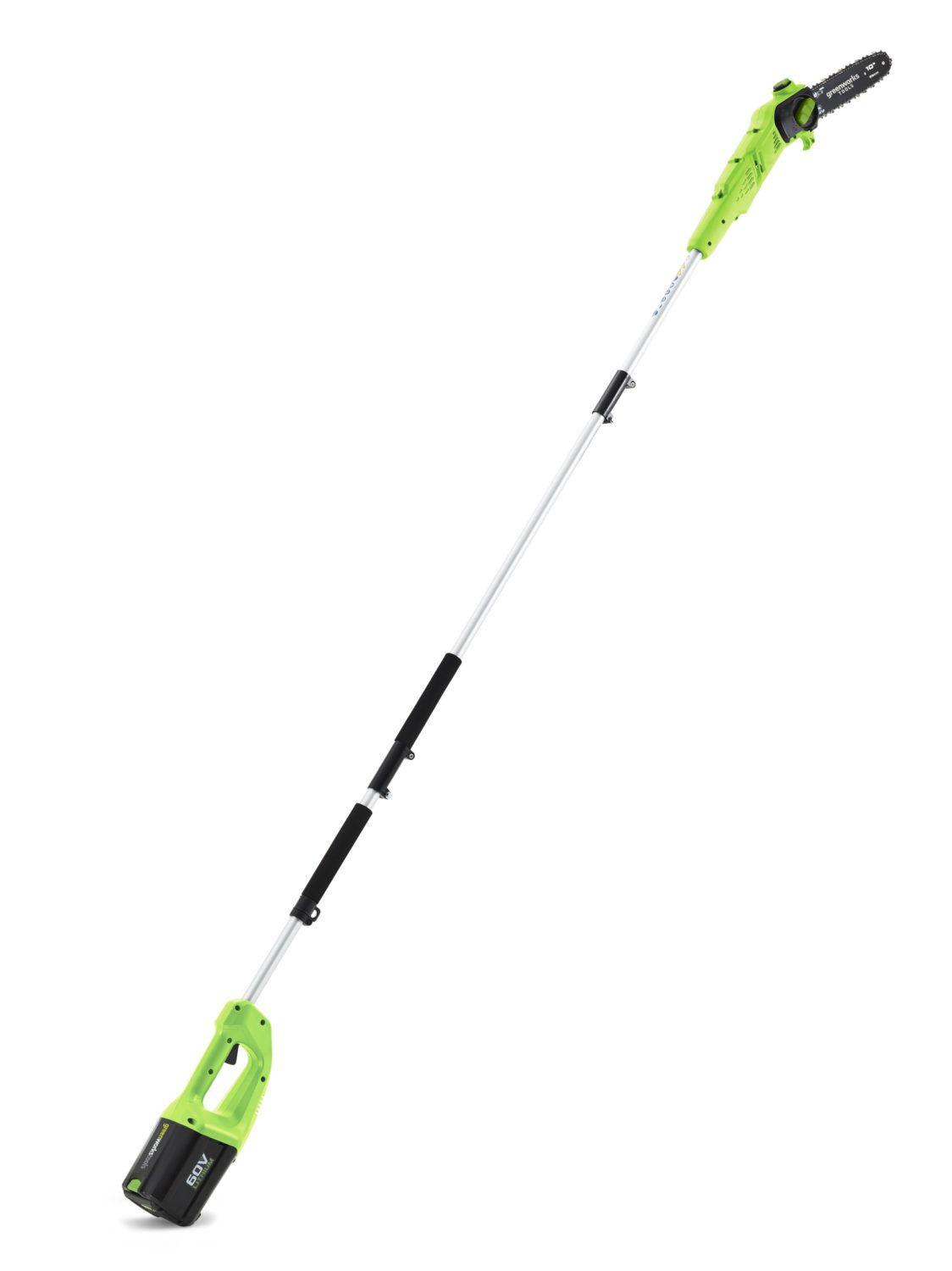Высоторез – cучкорез аккумуляторный Greenworks 25 см 60V GD60PS, бесщеточный, без АКБ и ЗУ