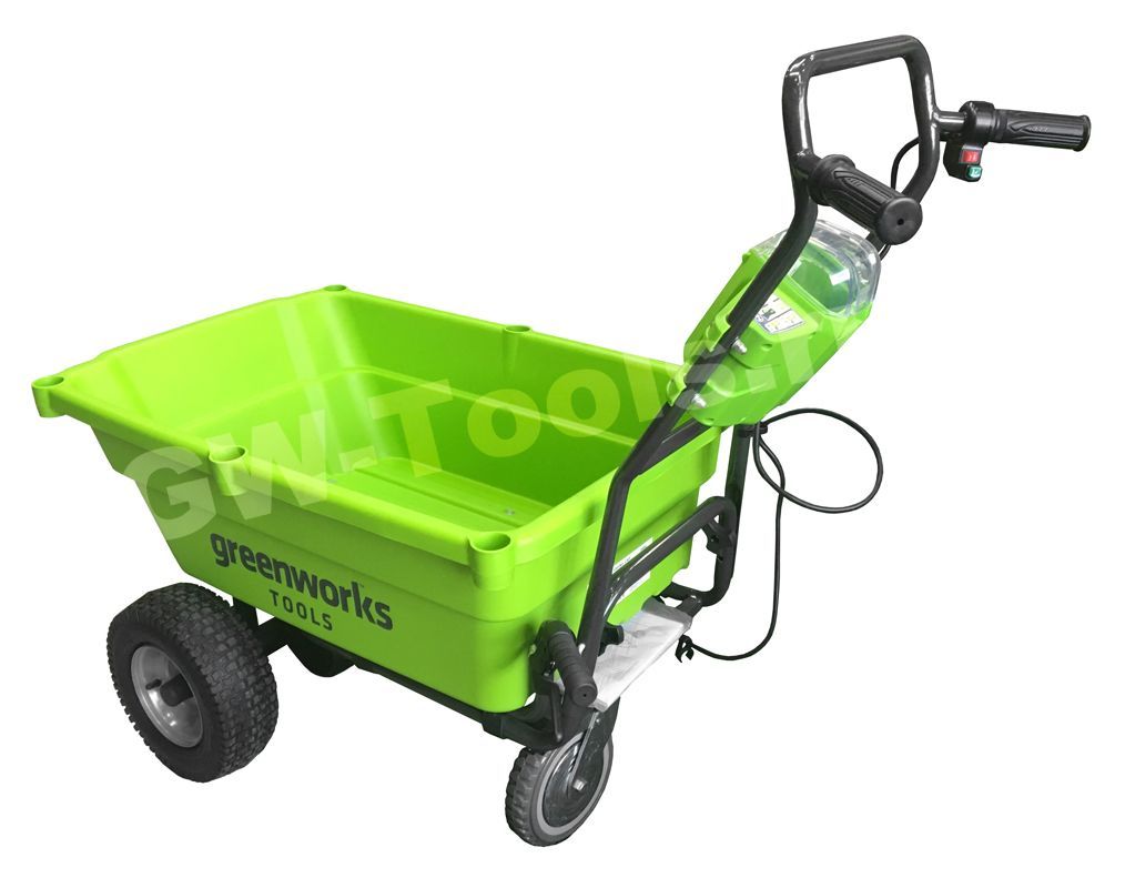 Садовая тележка самоходная Greenworks 106 л 40V G40GC, без АКБ и ЗУ
