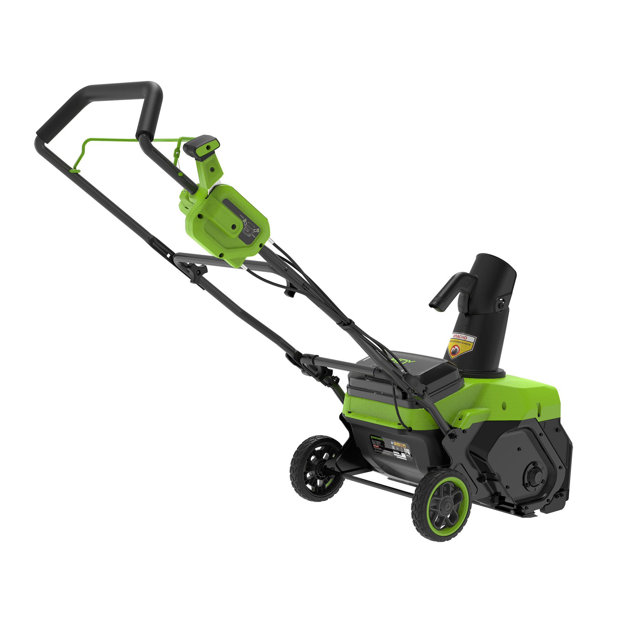 Снегоуборщик аккумуляторный Greenworks 51 см 40V GD40STX2 2603407, бесщёточный, с АКБ на 4 А*ч и ЗУ