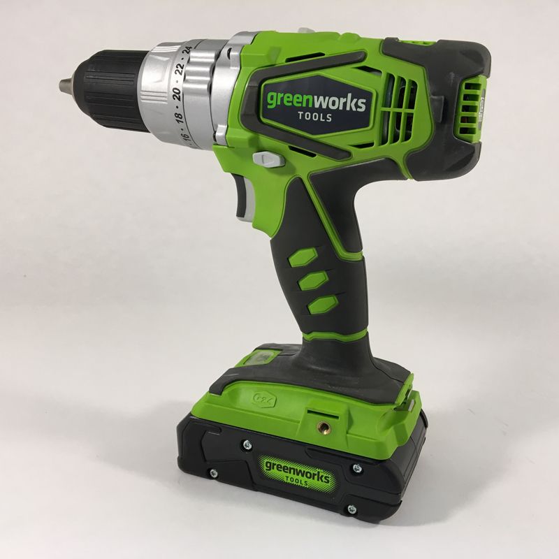 Дрель-шуруповёрт ударная аккумуляторная Greenworks 24V G24CD