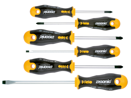 Набор отвёрток 6 шт., серия 400 Ergonic FELO 400 961 18