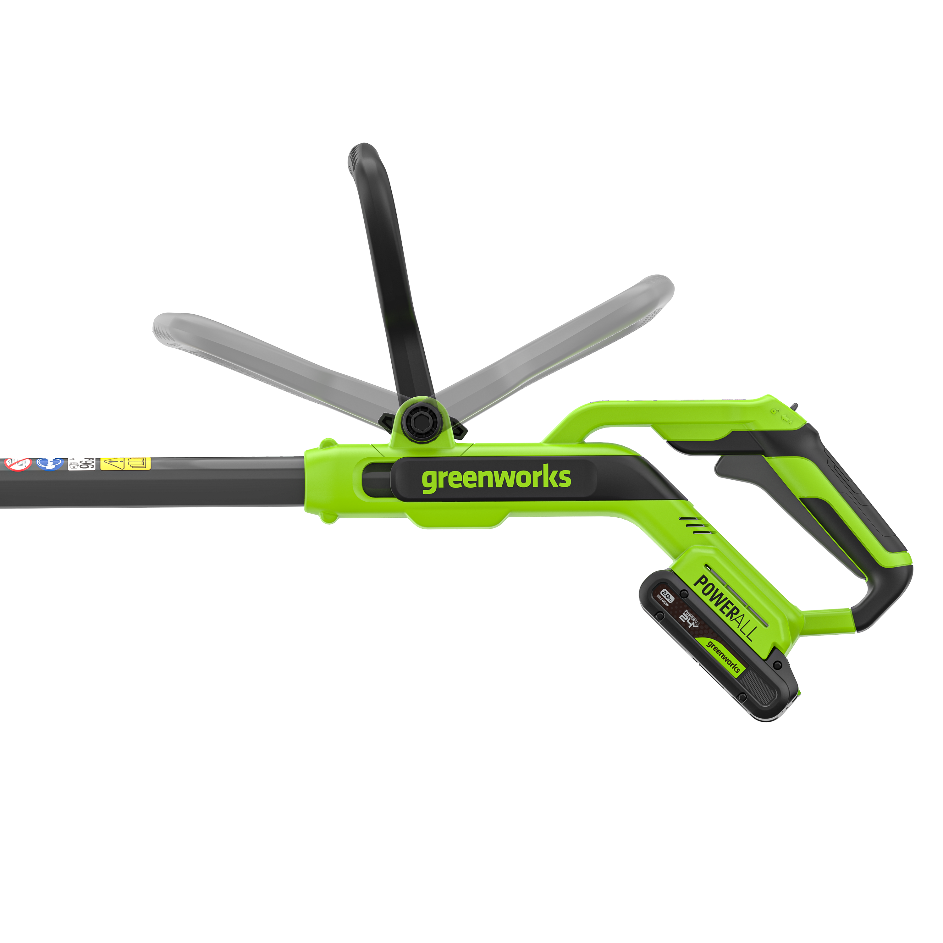 Триммер аккумуляторный Greenworks 30 см 24V ST3002 ST3002A3 с пластиковым ножом, бесщёточный, без АКБ и ЗУ