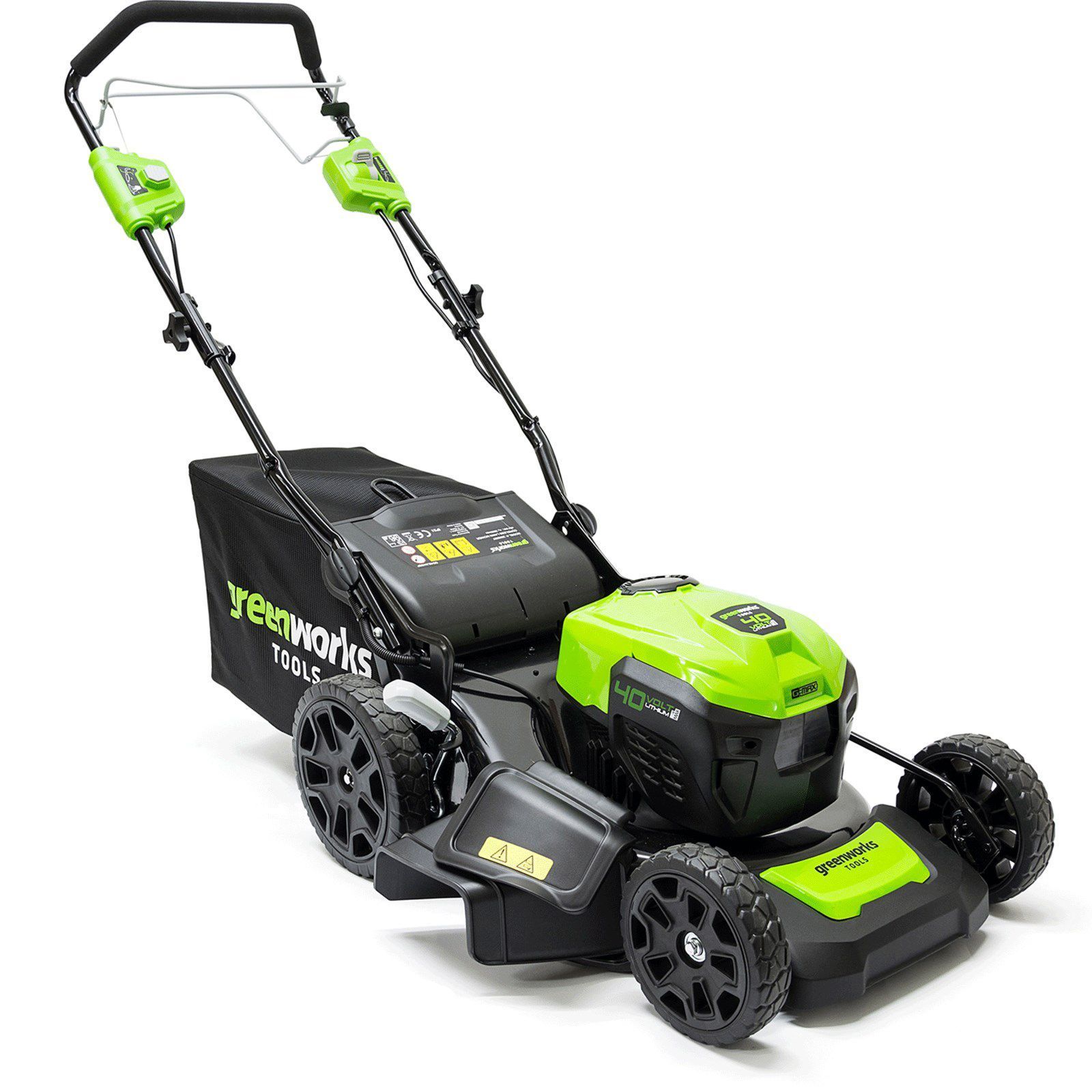 Газонокосилка аккумуляторная самоходная Greenworks 46 см 40V GD40LM46SPK5, бесщёточная, с АКБ на 5 А*ч и ЗУ