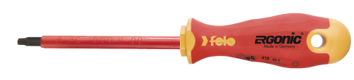 Отвёртка ERGONIC диэлектр., серия 419, SQ 1 FELO 419 100 90