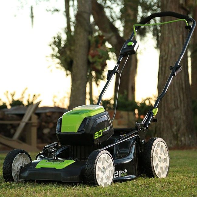 Газонокосилка аккумуляторная Greenworks 51 см 80V GD80LM51, бесщёточная, без АКБ и ЗУ