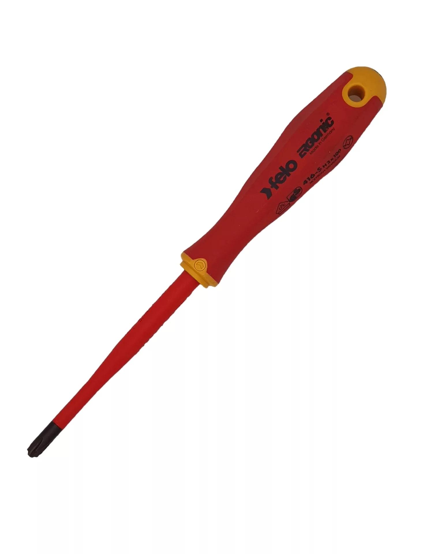 Отвертка диэлектрическая PH 2 +/- E-Slim Ergonic FELO 416 293 90