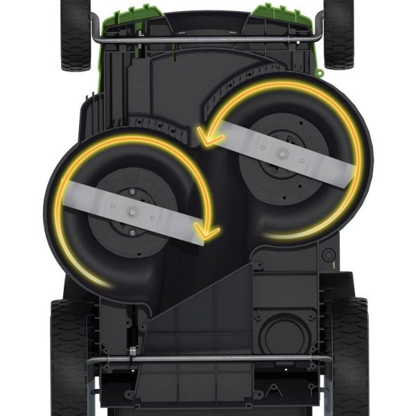 Газонокосилка аккумуляторная Greenworks 49 см 40V G40LM49DB TwinForce 2500207, без АКБ и ЗУ