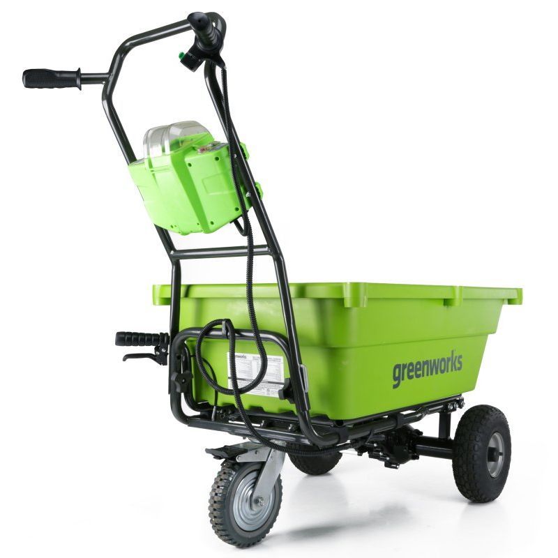 Садовая тележка самоходная Greenworks 106 л 40V G40GC, без АКБ и ЗУ
