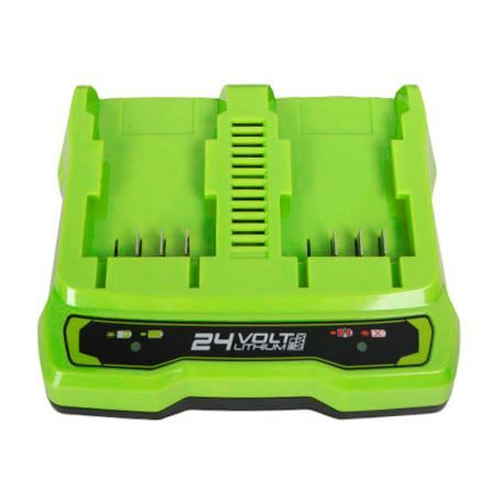 Зарядное устройство двойное Greenworks 24V G24X2UC2 2931907 (с двумя слотами)