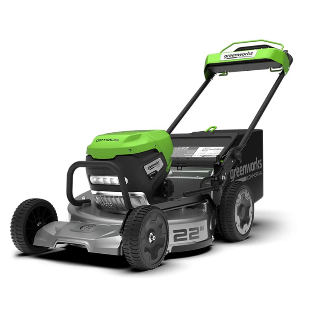 Газонокосилка самоходная 56 см, аккумуляторная Greenworks 82V LM221S 2519407, бесщеточная, без АКБ и ЗУ