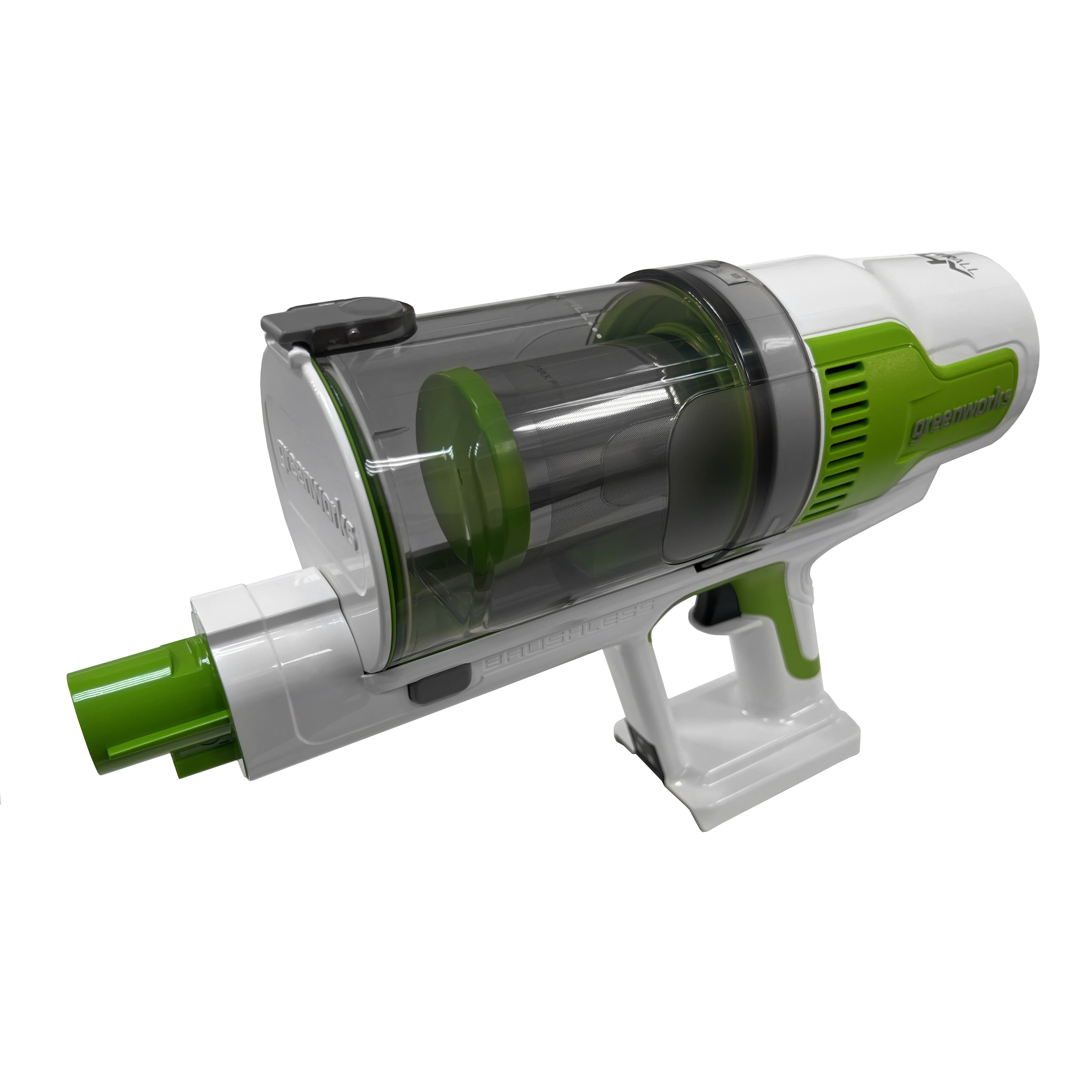 Пылесос вертикальный 350 Вт аккумуляторный Greenworks 24V SV24532 4702007, бесщёточный, зарядная база без АКБ