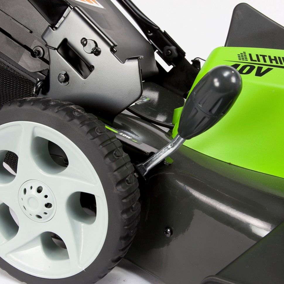Газонокосилка аккумуляторная Greenworks 45 см 40V GD40LM45, бесщёточная, без АКБ и ЗУ
