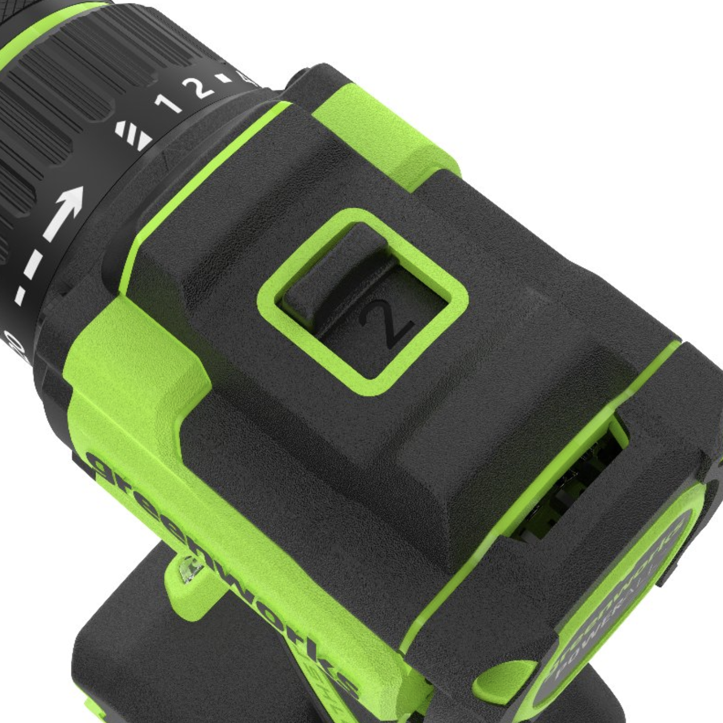 Дрель-шуруповёрт 27/50 Нм аккумуляторная Greenworks 24V DD350, бесщёточная, без АКБ и ЗУ