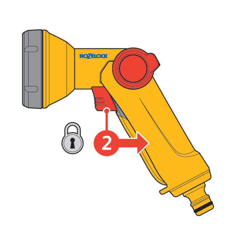 Пистолет-распылитель для полива HoZelock 2672 Rose Spray 1 режим