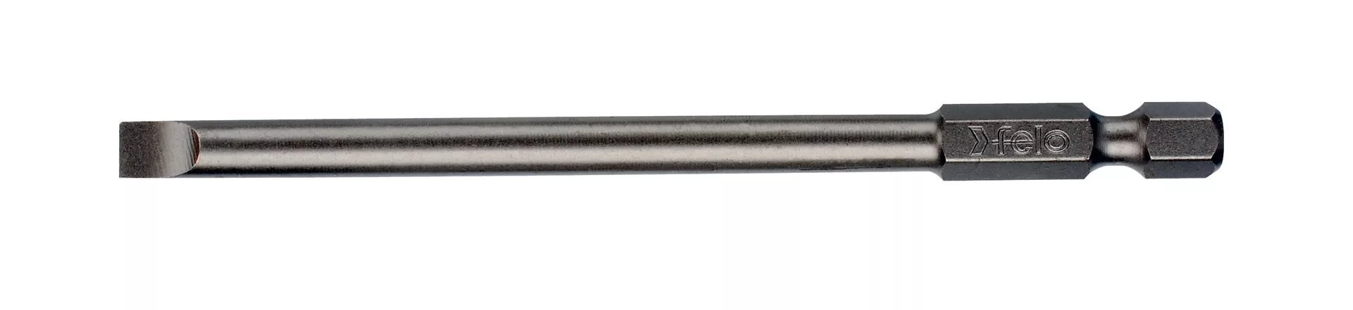 Бита плоская шлицевая серия Industrial E6.3 SL4,0х0,8х100мм, 3шт FELO 03041810