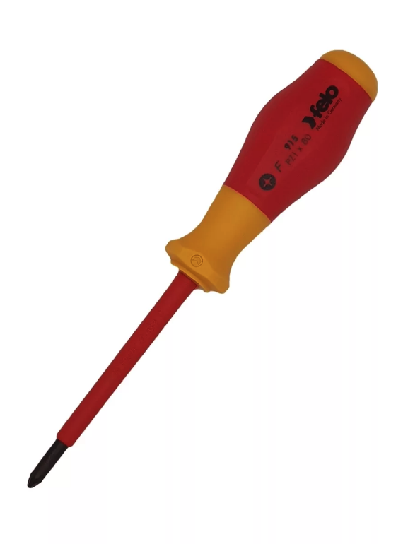 Отвертка диэлектрическая крестовая PZ1X80 Felo 91510290