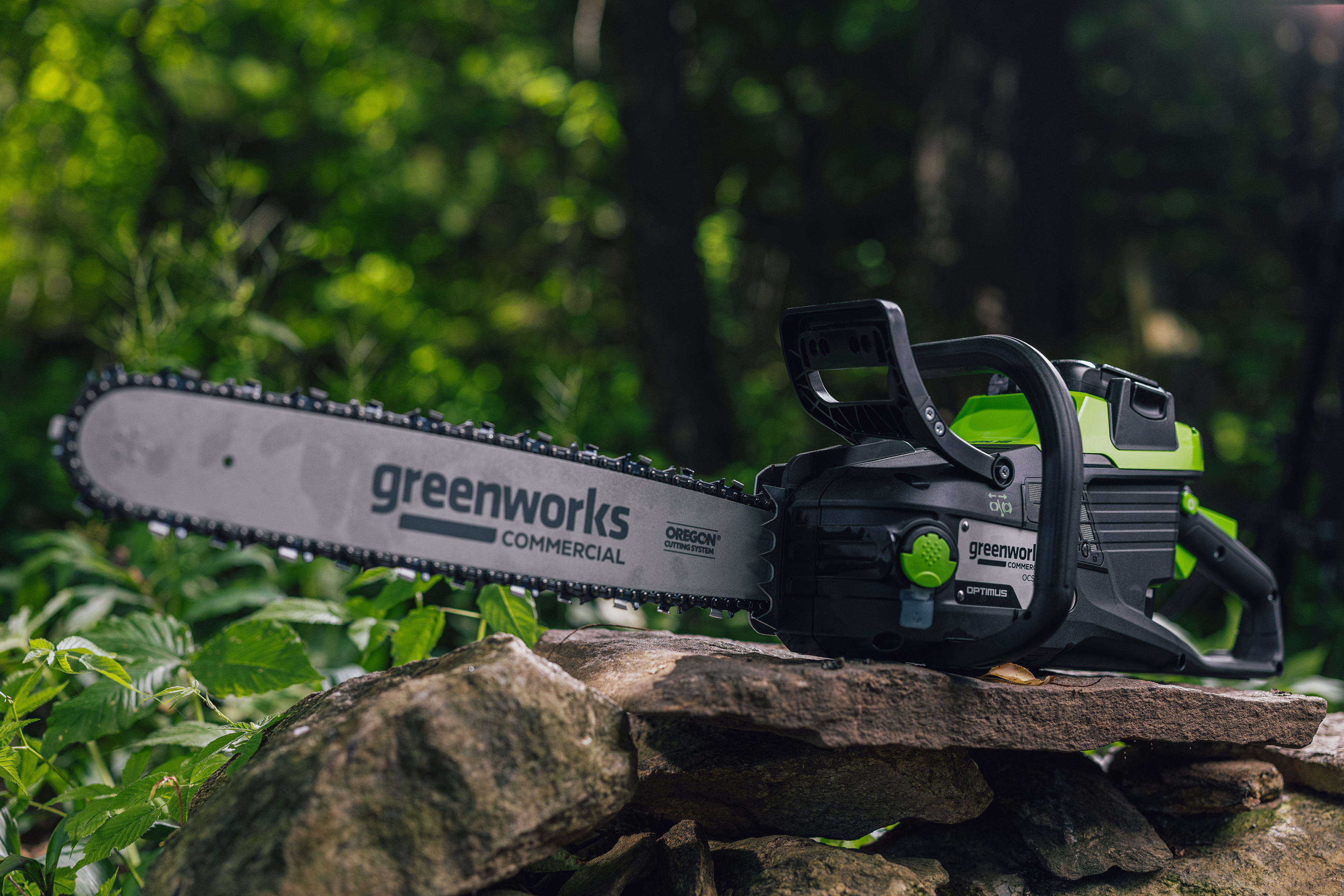 Пила цепная 40 см (3 кВт) аккумуляторная Greenworks 82V OCS500, бесщёточная, без АКБ и ЗУ