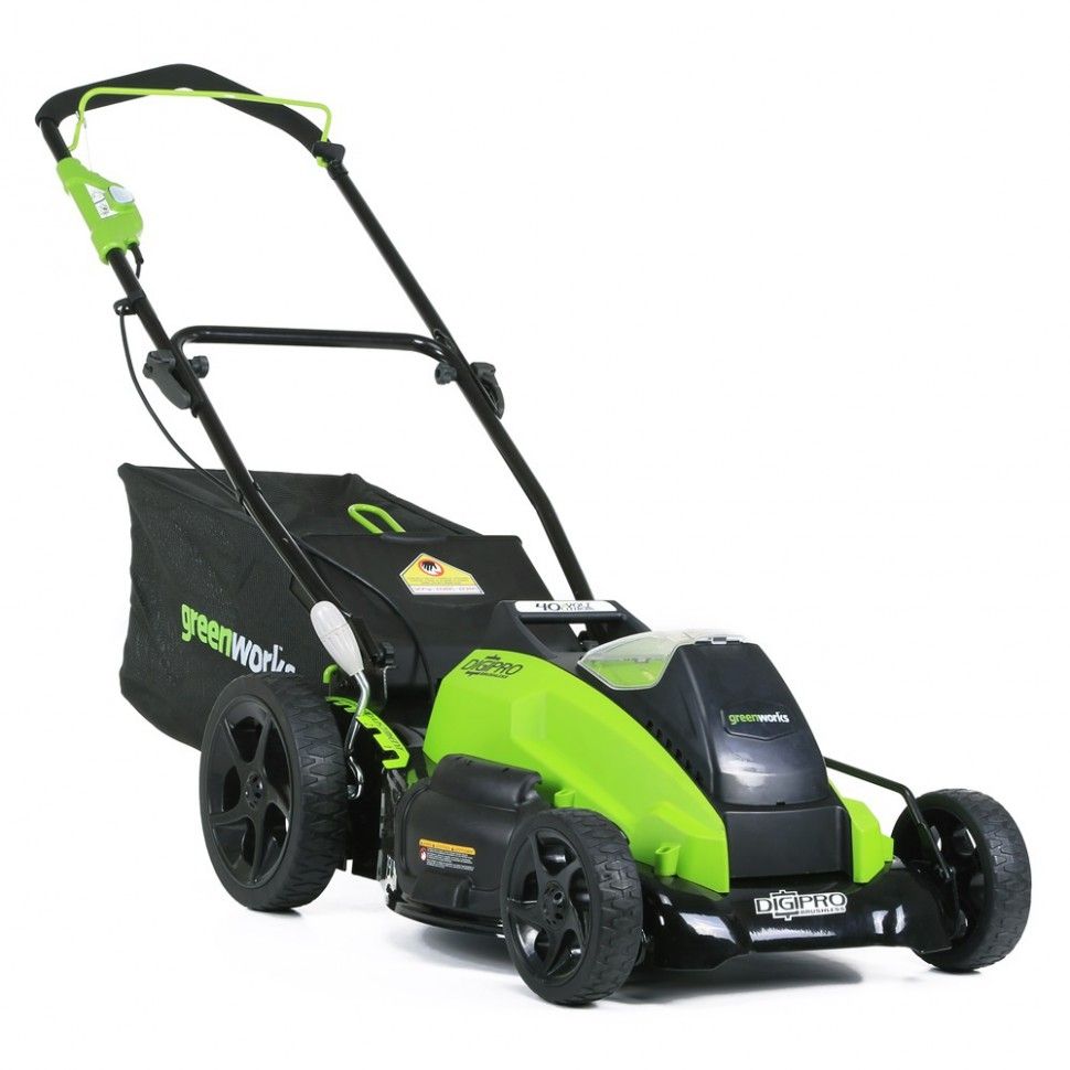Газонокосилка аккумуляторная Greenworks 45 см 40V GD40LM45, бесщёточная, без АКБ и ЗУ