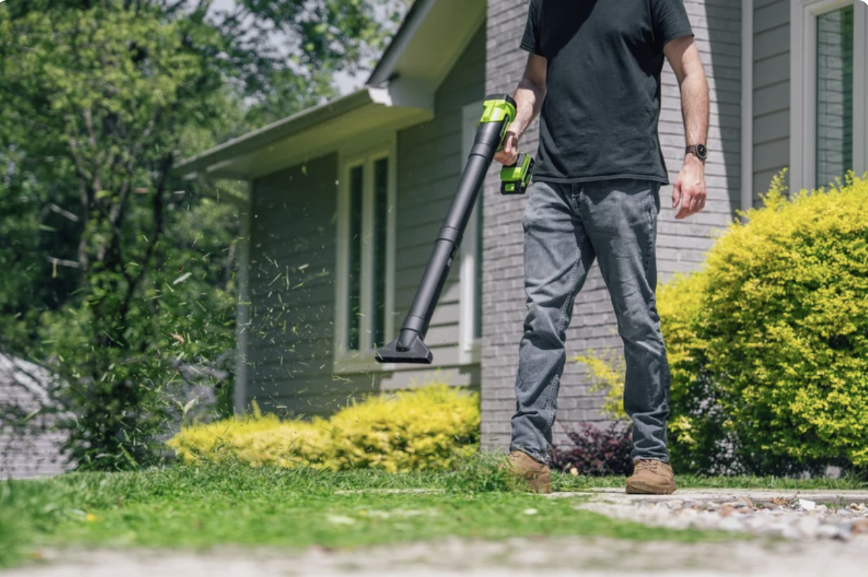 Воздуходувка аккумуляторная Greenworks 24V BL2500C пистолетного типа, бесщёточная, без АКБ и ЗУ