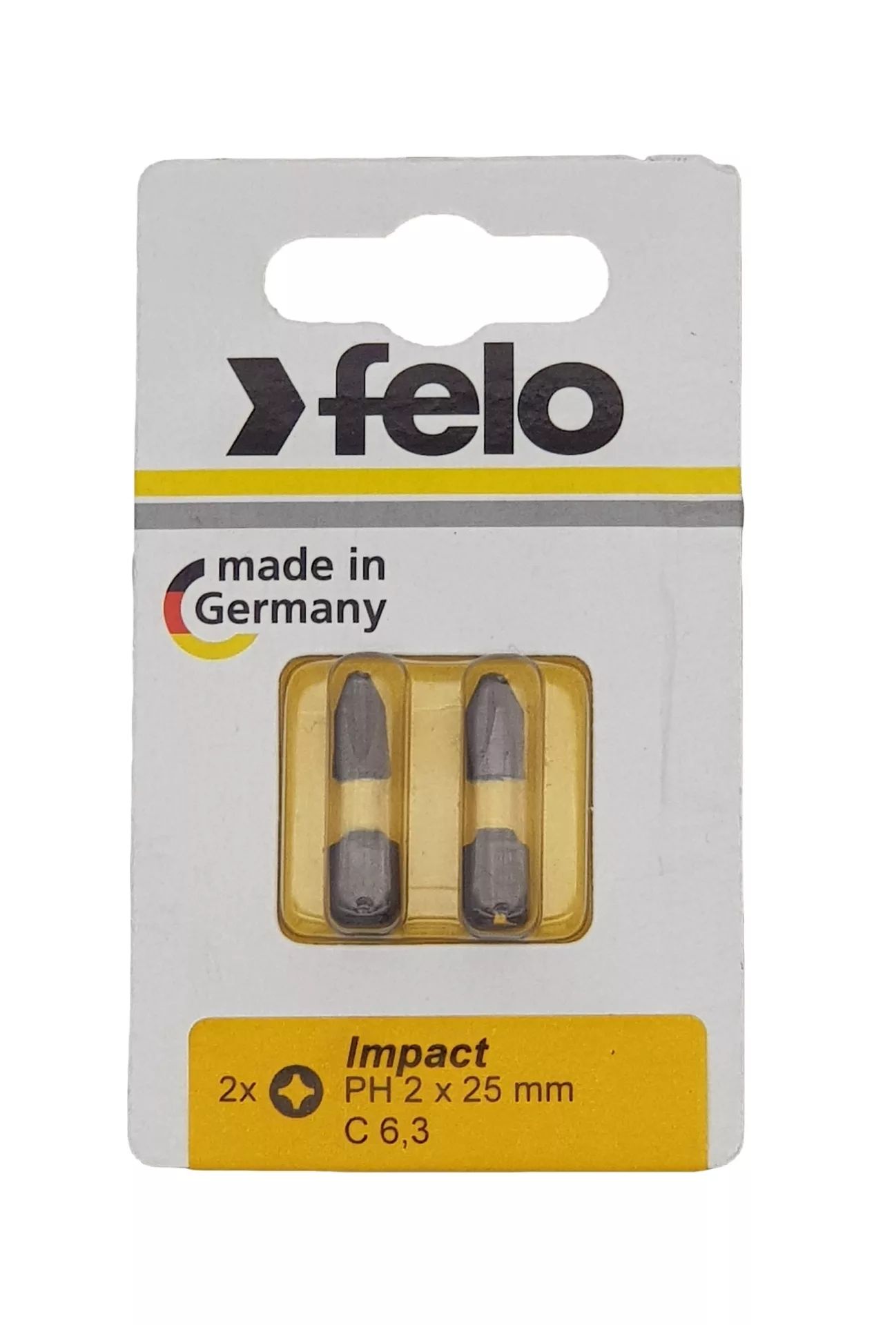 Бита ударная серия Impact PH 2х25, 2 шт в блистере FELO 022 022 41