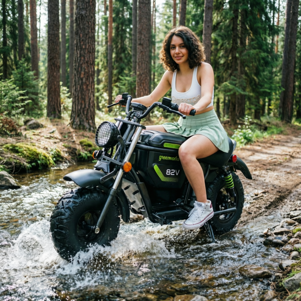 Мини-мотоцикл для бездорожья аккумуляторный Greenworks 82V MB53000
