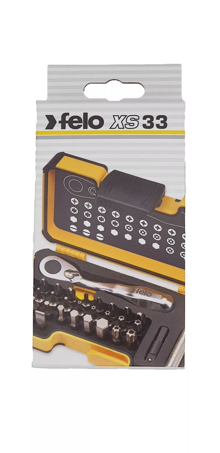 Набор бит и ключ-трещетка, " FELO XS-33", 33 предм., серия 057 FELO 057 733 06