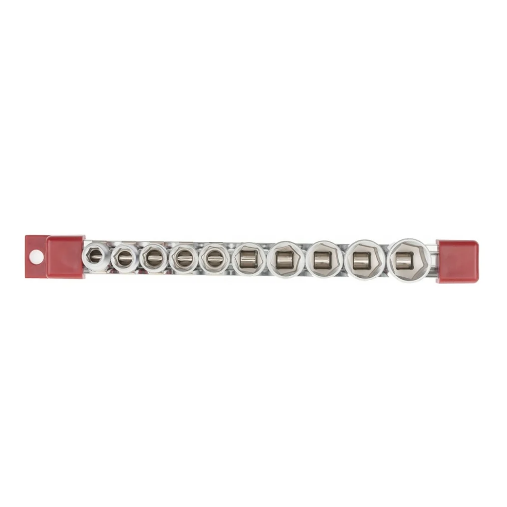 Набор торцевых головок 3/8", шестигранные, CrV, 8-19мм, 10 штук
