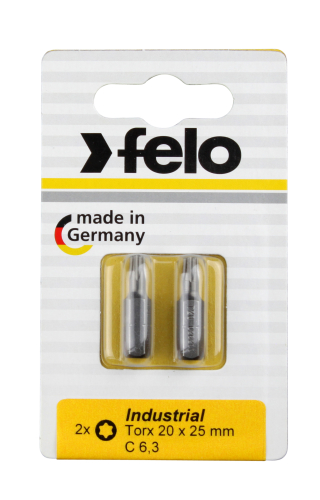 Биты Torx40х25, С 6,3, 2 шт. FELO 026 400 36