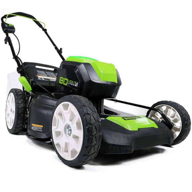 Газонокосилка аккумуляторная Greenworks 51 см 80V GD80LM51, бесщёточная, без АКБ и ЗУ