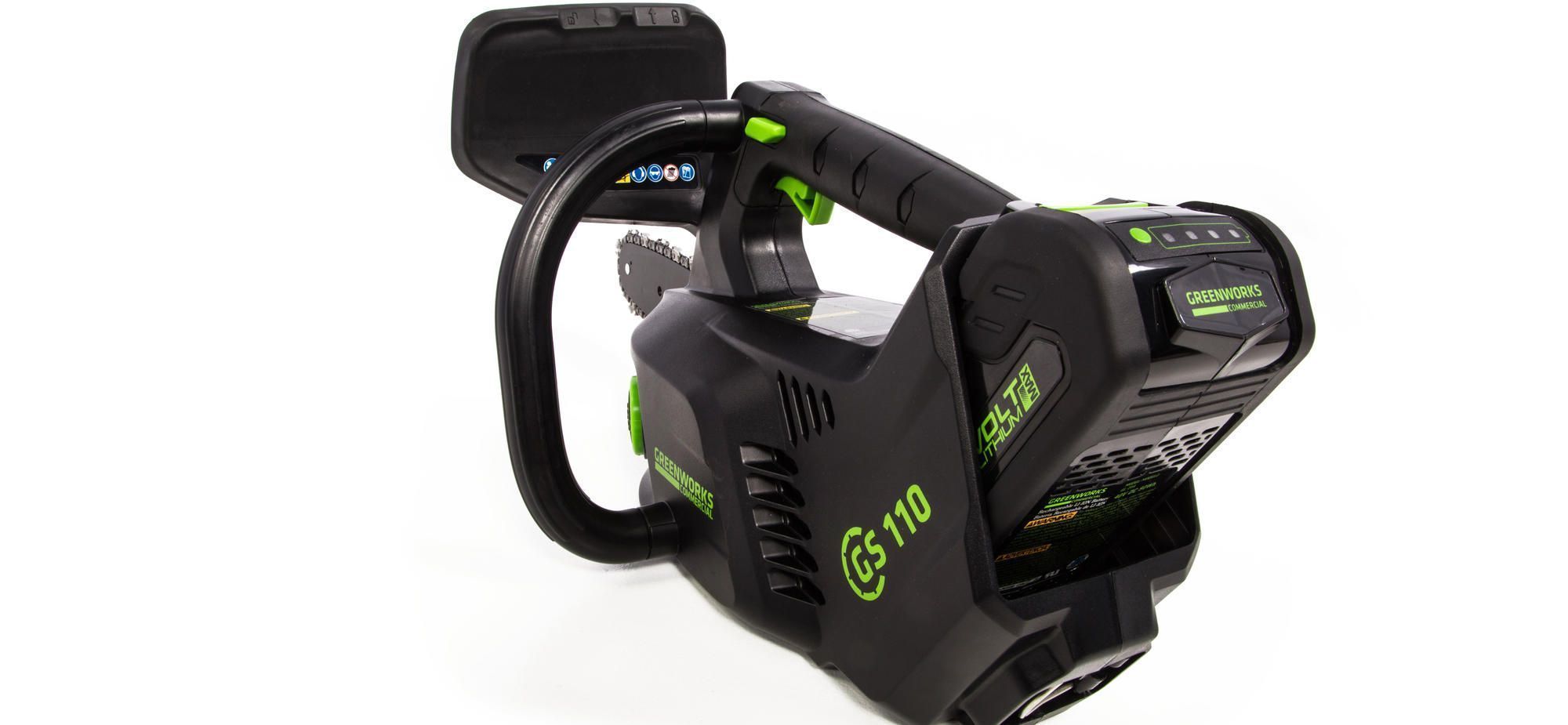 Одноручная пила аккумуляторная цепная Greenworks 25 см 40V GD40TCS 2003807, бесщёточная, без АКБ и ЗУ